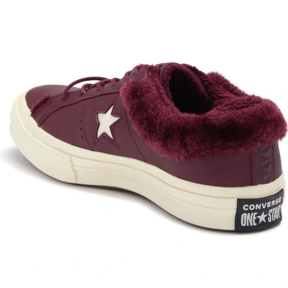 New Converse one star ox 162602C Men's Sz 3 Woman's 5
Burgundy Fur Street warmer - Picture 2 of 13